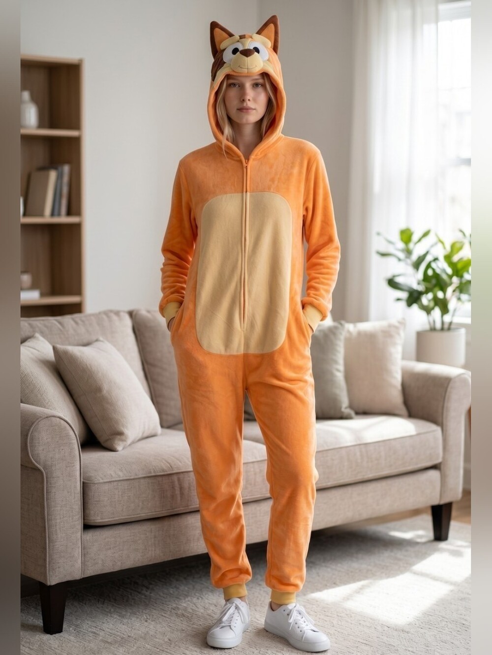 Bluey Chilli Adult Costume Jumpsuit Size S/M